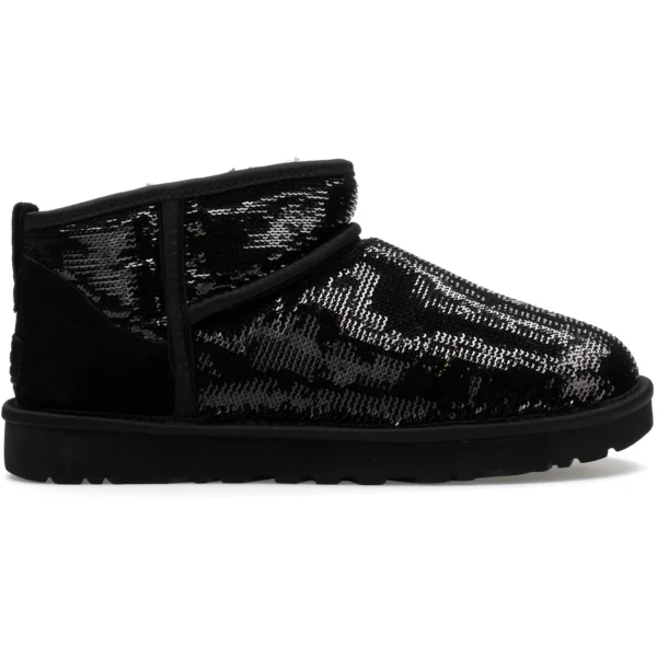 UGG Classic Ultra Mini Boot Mirror Ball Black (Women’s)