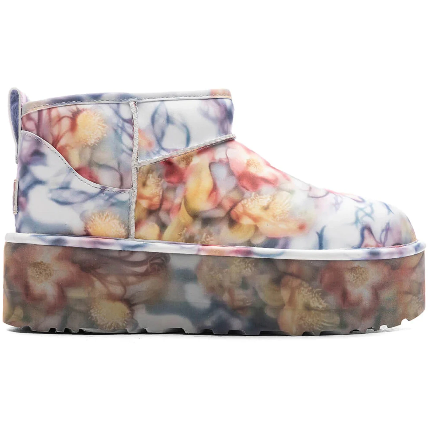 UGG Classic Ultra Mini Platform Boot Collina Strada Light Blue Floral 1
