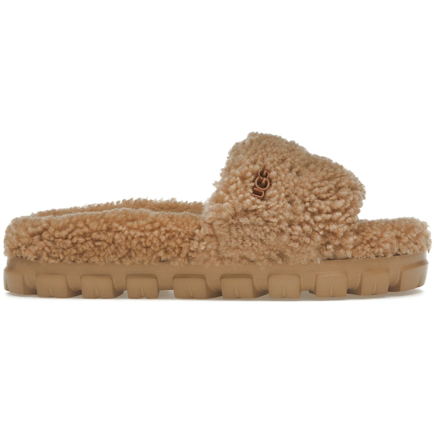 UGG Cozetta Curly Slide Chestnut Womens 1