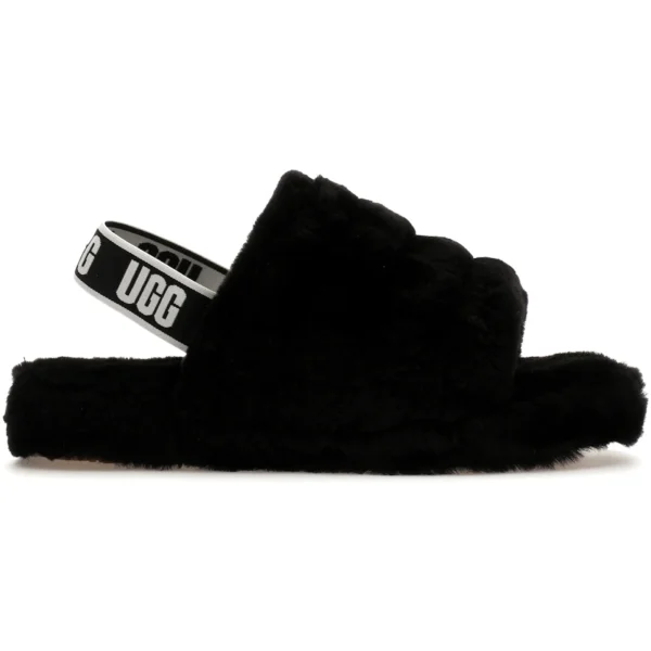 UGG Fluff Yeah Slide Black (Kids)