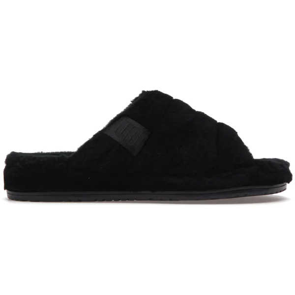 UGG Fluff You Slide Black