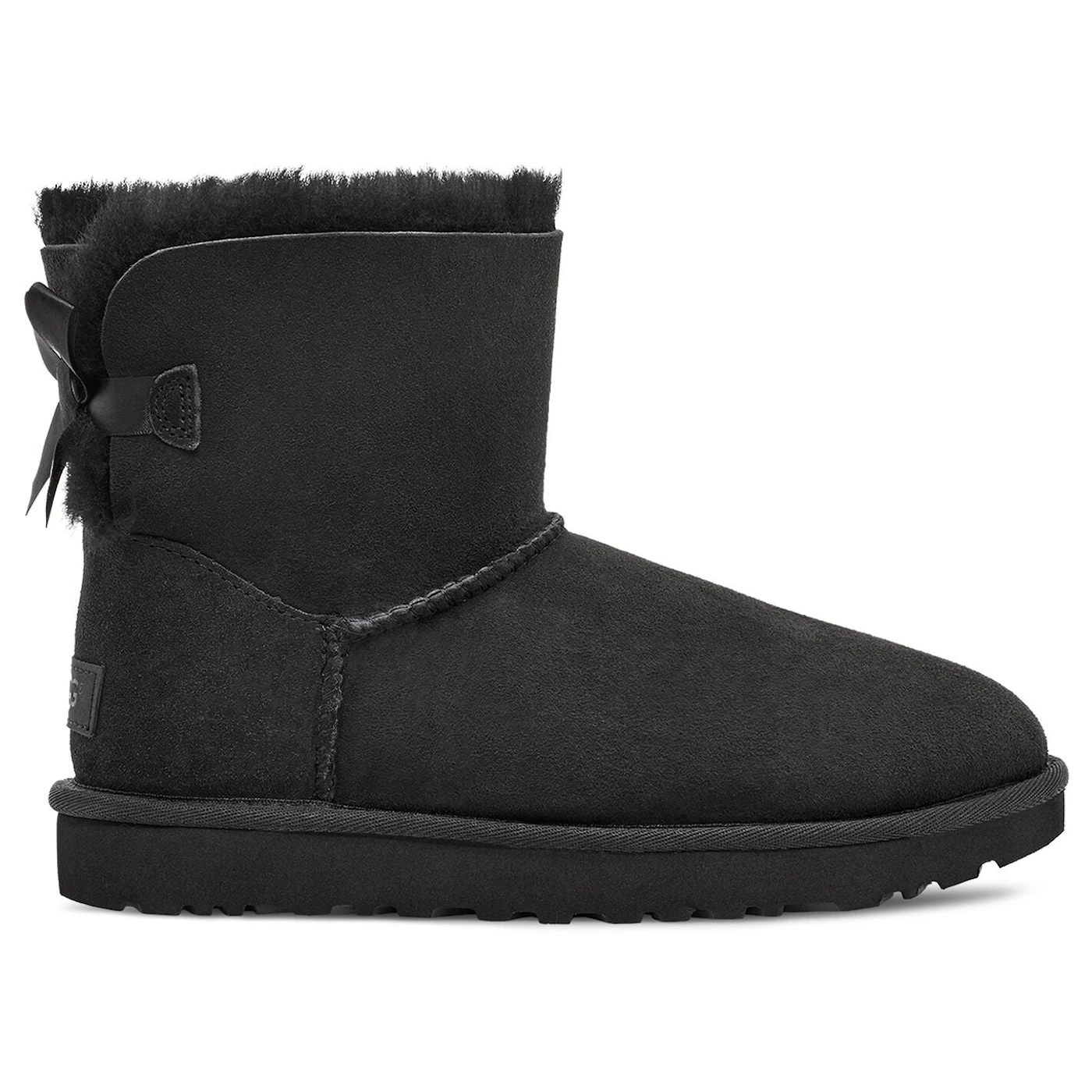 UGG Mini Bailey Bow II Black Womens 1