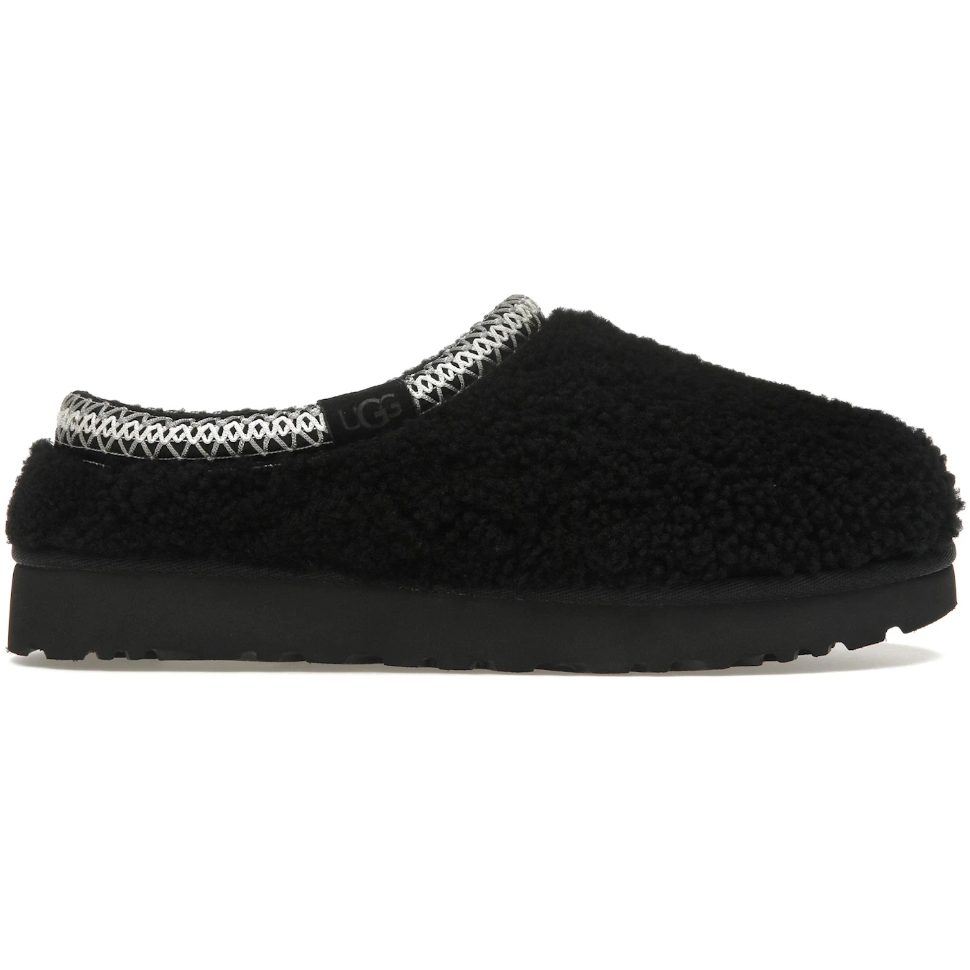 UGG Tasman Maxi Curly Slipper Black Womens 1