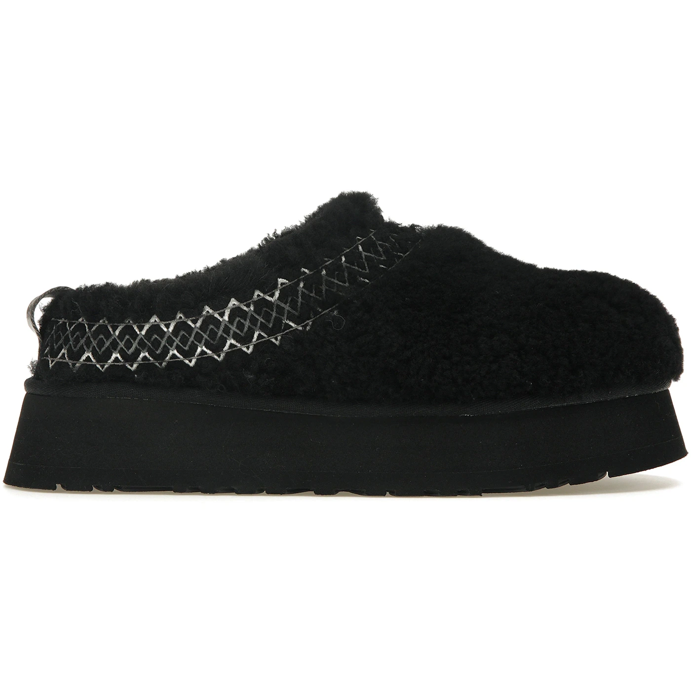 UGG Tazz Slipper Heritage Braid Black Womens 1