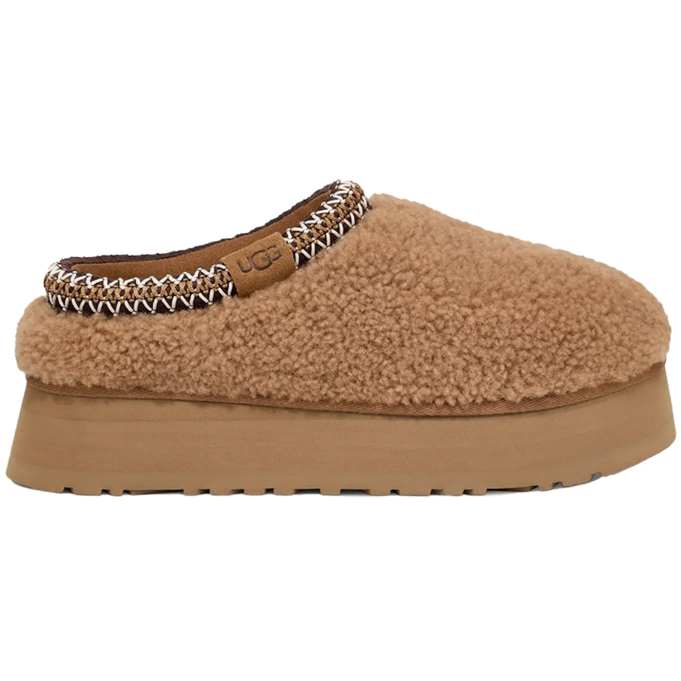 UGG Tazz Slipper Maxi Curly Chestnut Womens 1