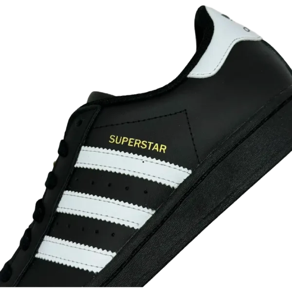 adidas Superstar Core Black Cloud White Gold (GS)