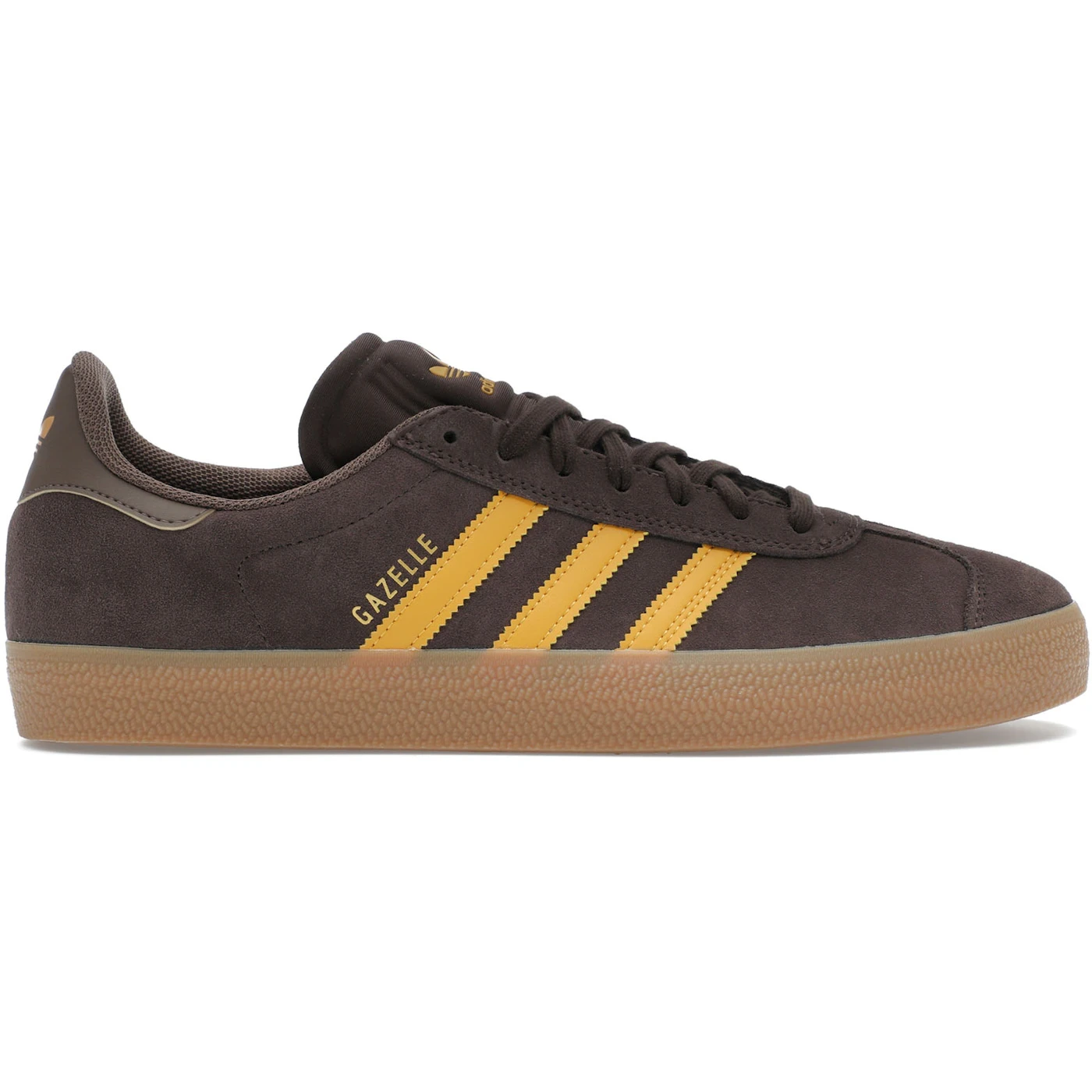 adidas Gazelle ADV Dark Brown Preloved Yellow 1
