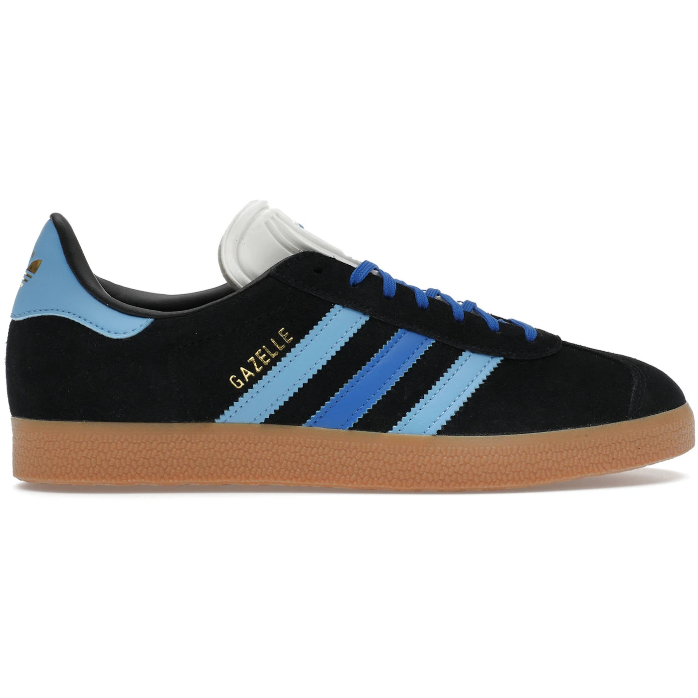 adidas Gazelle Black Light Blue Womens 1