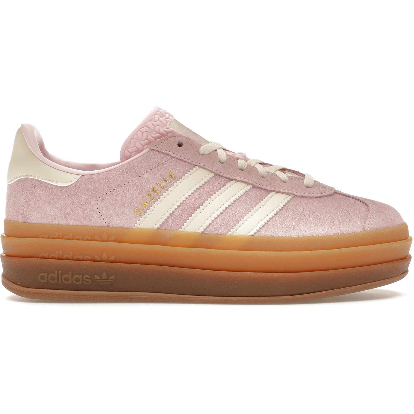adidas Gazelle Bold Clear Pink Cream White Womens 1