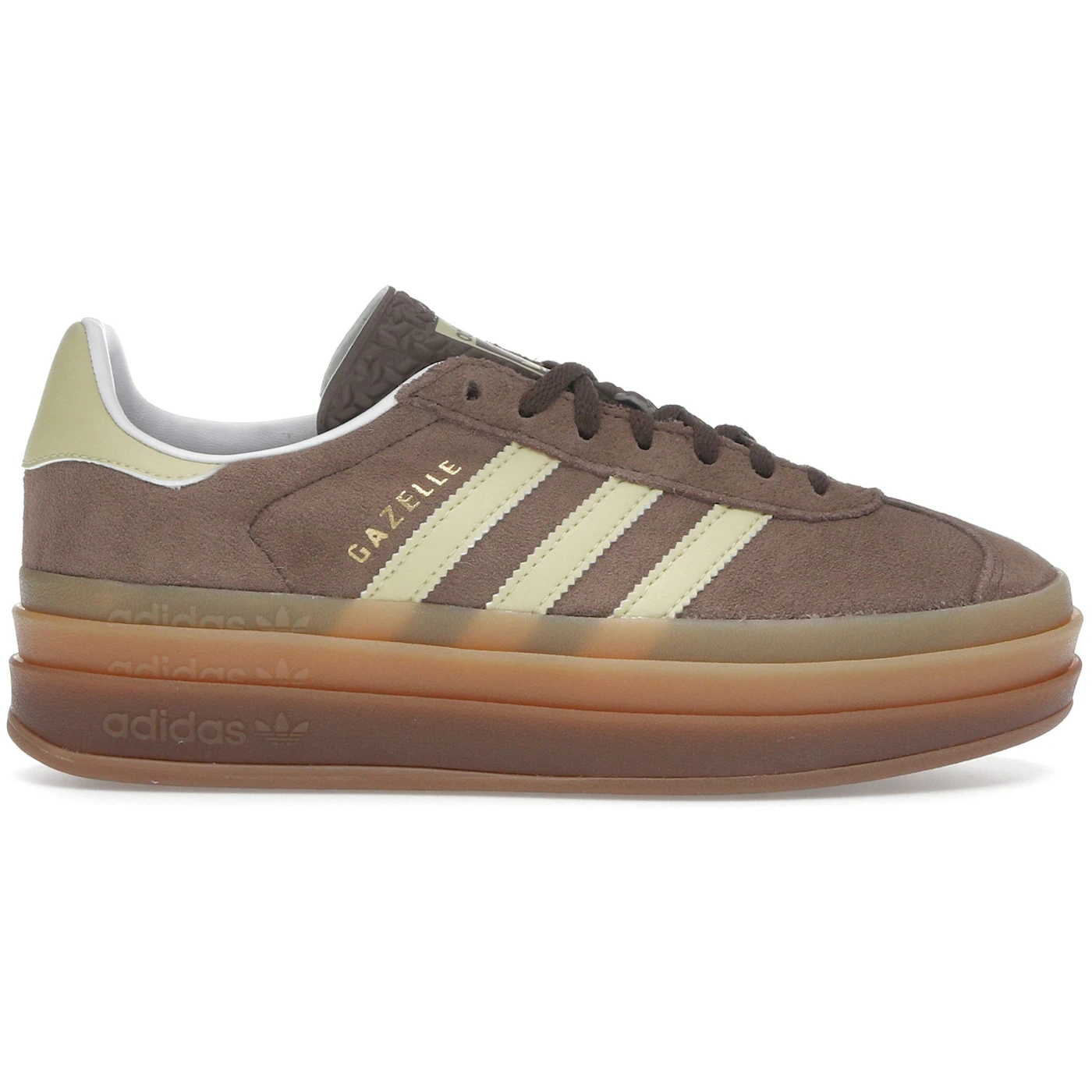 adidas Gazelle Bold Earth Strata Powder Yellow Womens 1