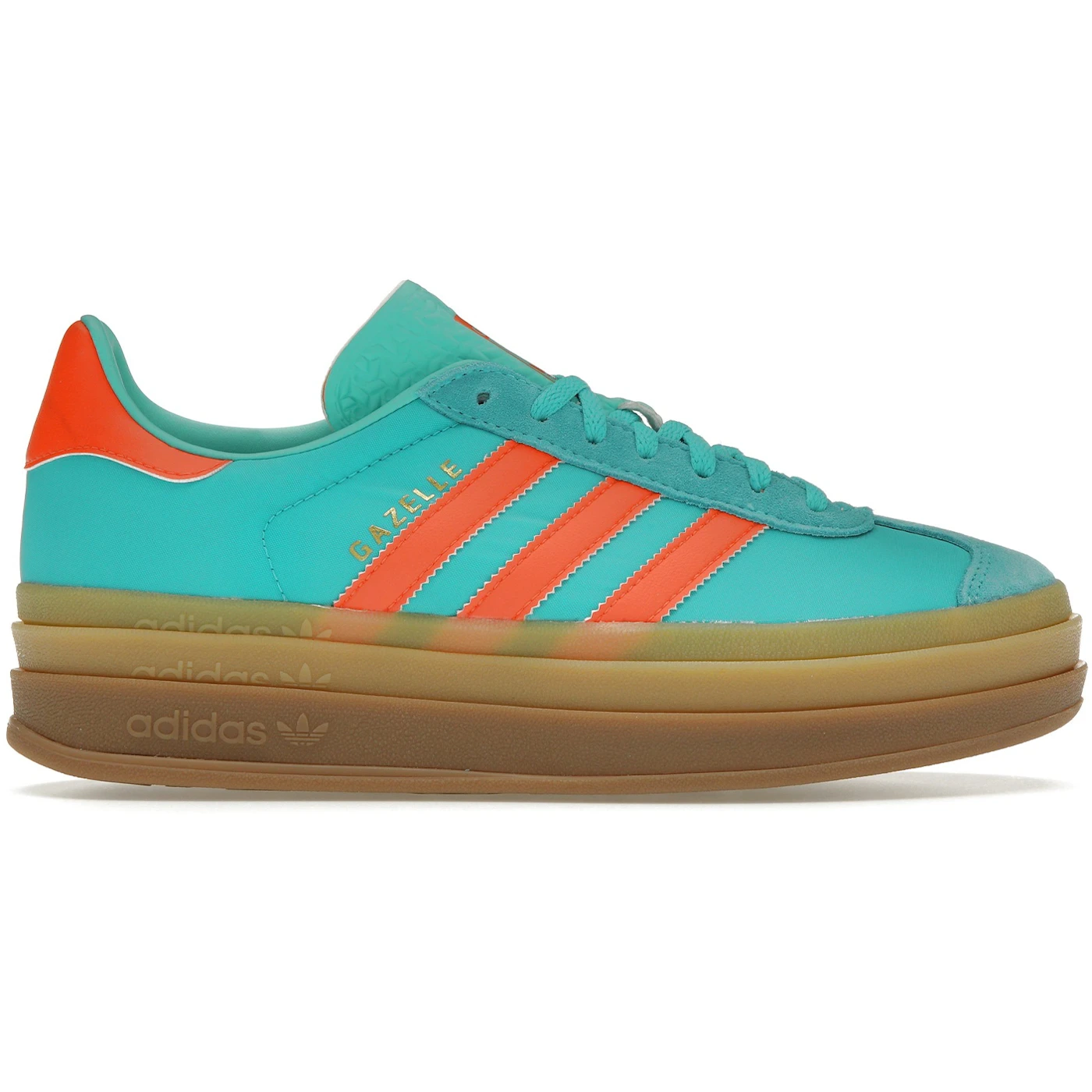 adidas Gazelle Bold Mint Rush Impact Orange Womens 1