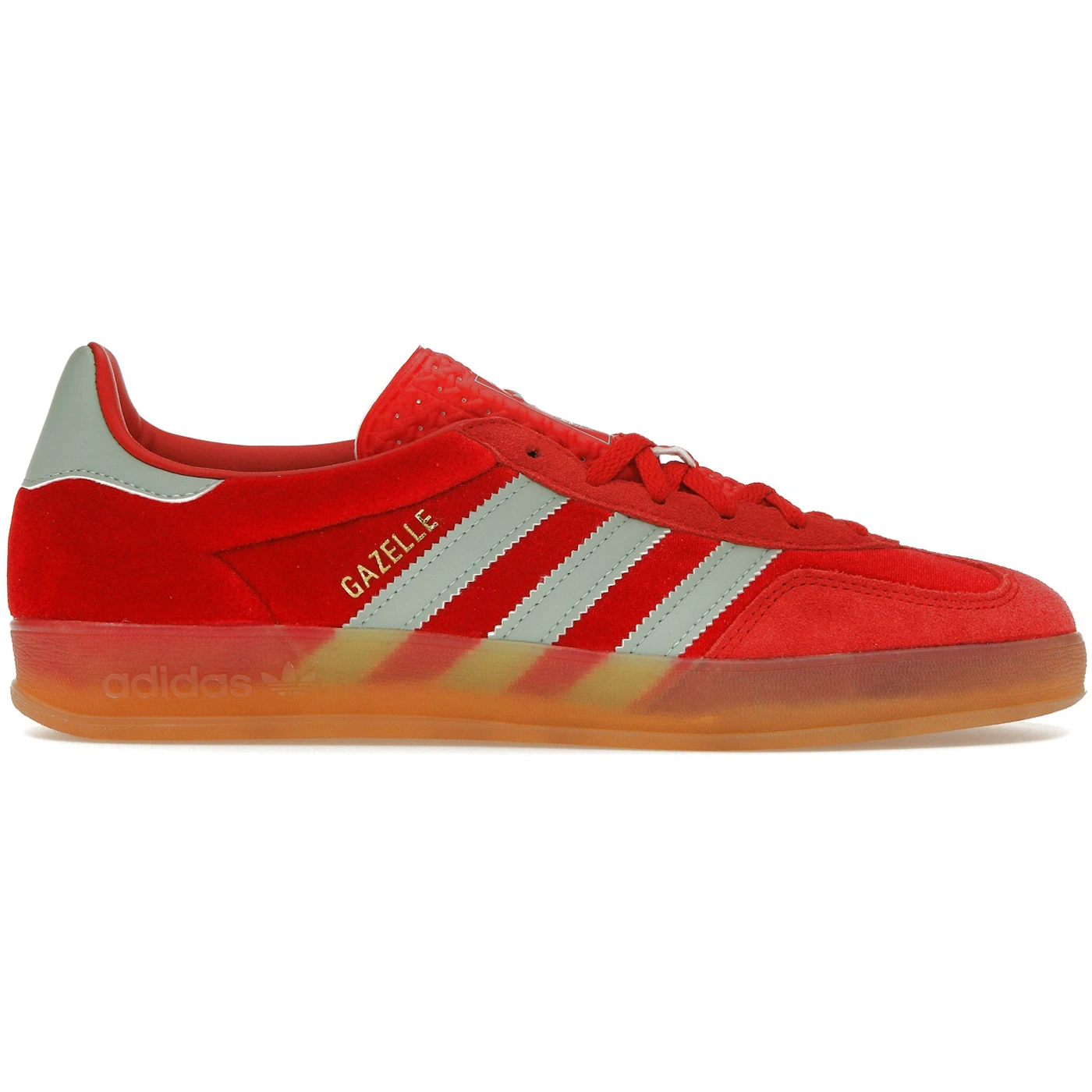 adidas Gazelle Indoor Better Scarlet Hazy Green Womens 1