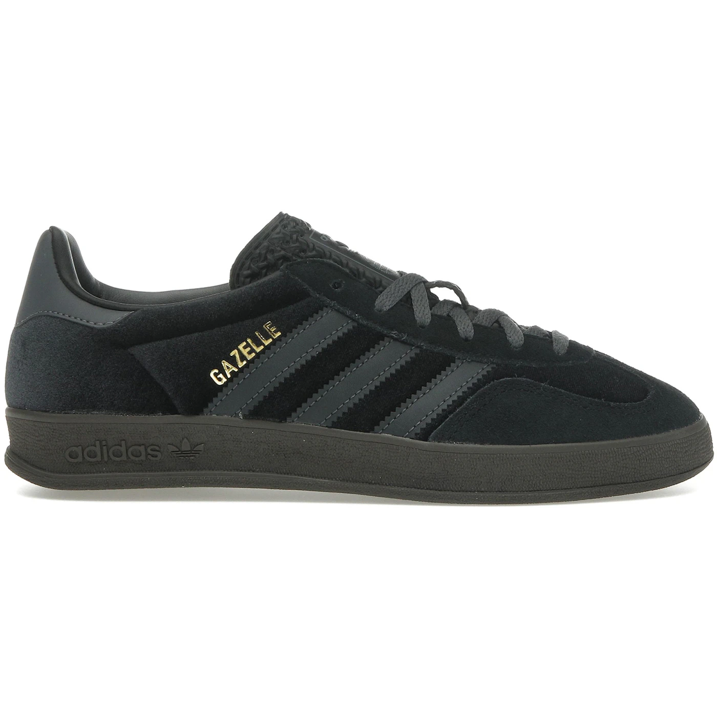 adidas Gazelle Indoor Black Velvet (Women's) 3 adidas Gazelle Indoor Black Velvet (Women's)