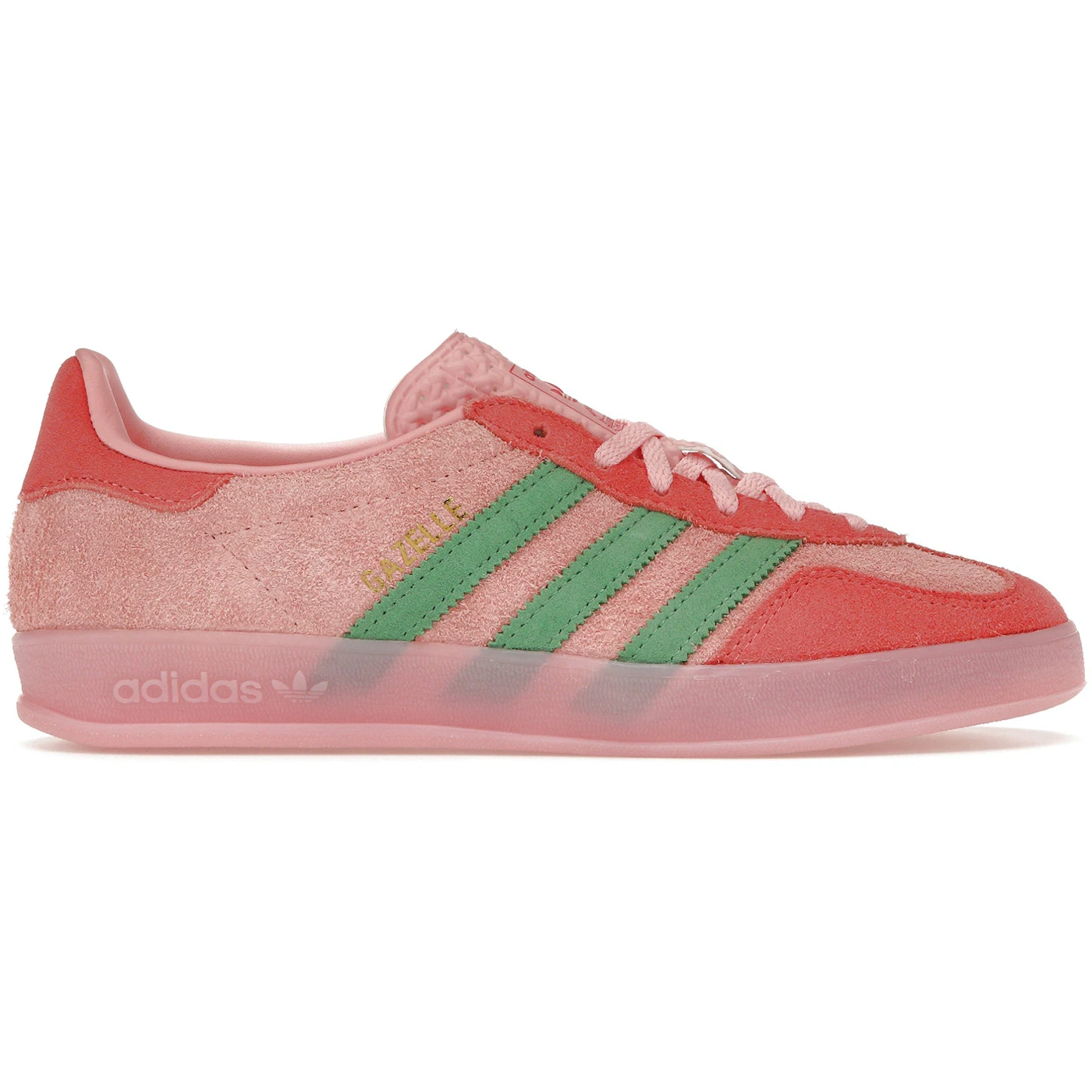 adidas Gazelle Indoor Semi Pink Spark Preloved Scarlet Womens 1