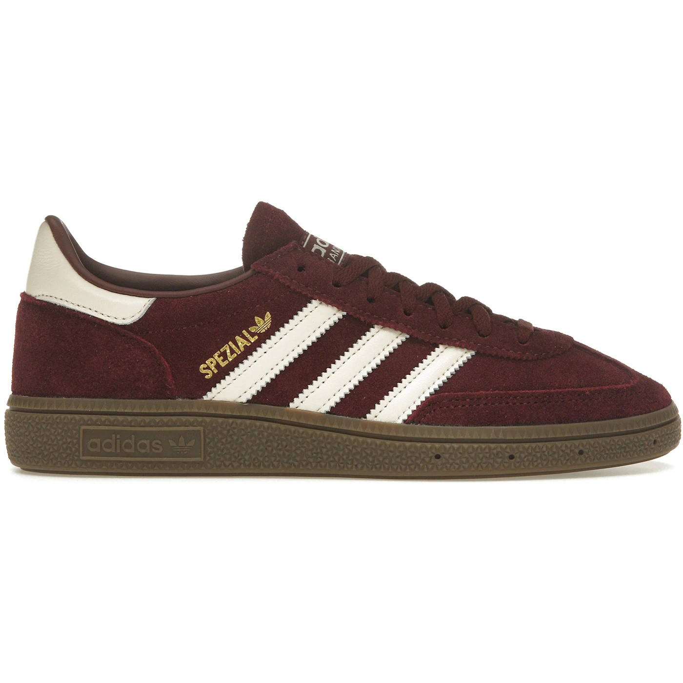 adidas Handball Spezial Maroon Off White Gum (Women's) 2 adidas Handball Spezial Maroon Off White Gum Womens 1
