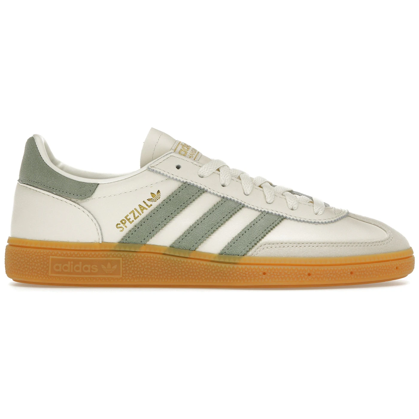 adidas Handball Spezial Off White Silver Green 2 adidas Handball Spezial Off White Silver Green 1
