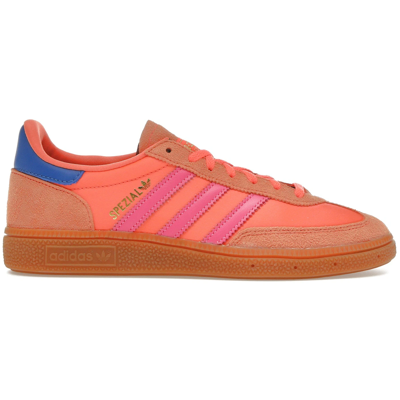 adidas Handball Spezial Solar Orange Lucid Pink Womens 1