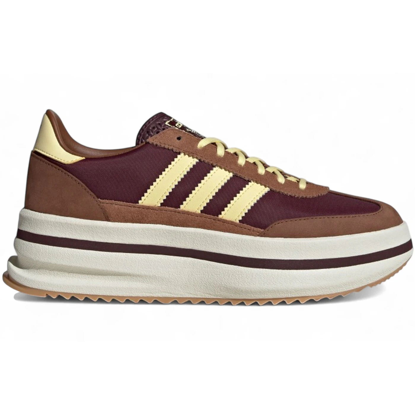 adidas SL 72 Stack Burgundy Brown Yellow 1
