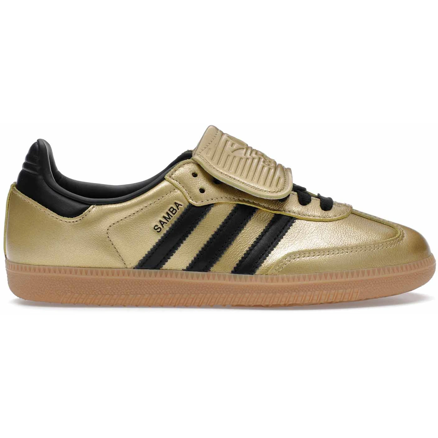 adidas Samba LT Gold Metallic Black Gum (Women's) 1 adidas Samba LT Gold Metallic Black Gum Womens 1