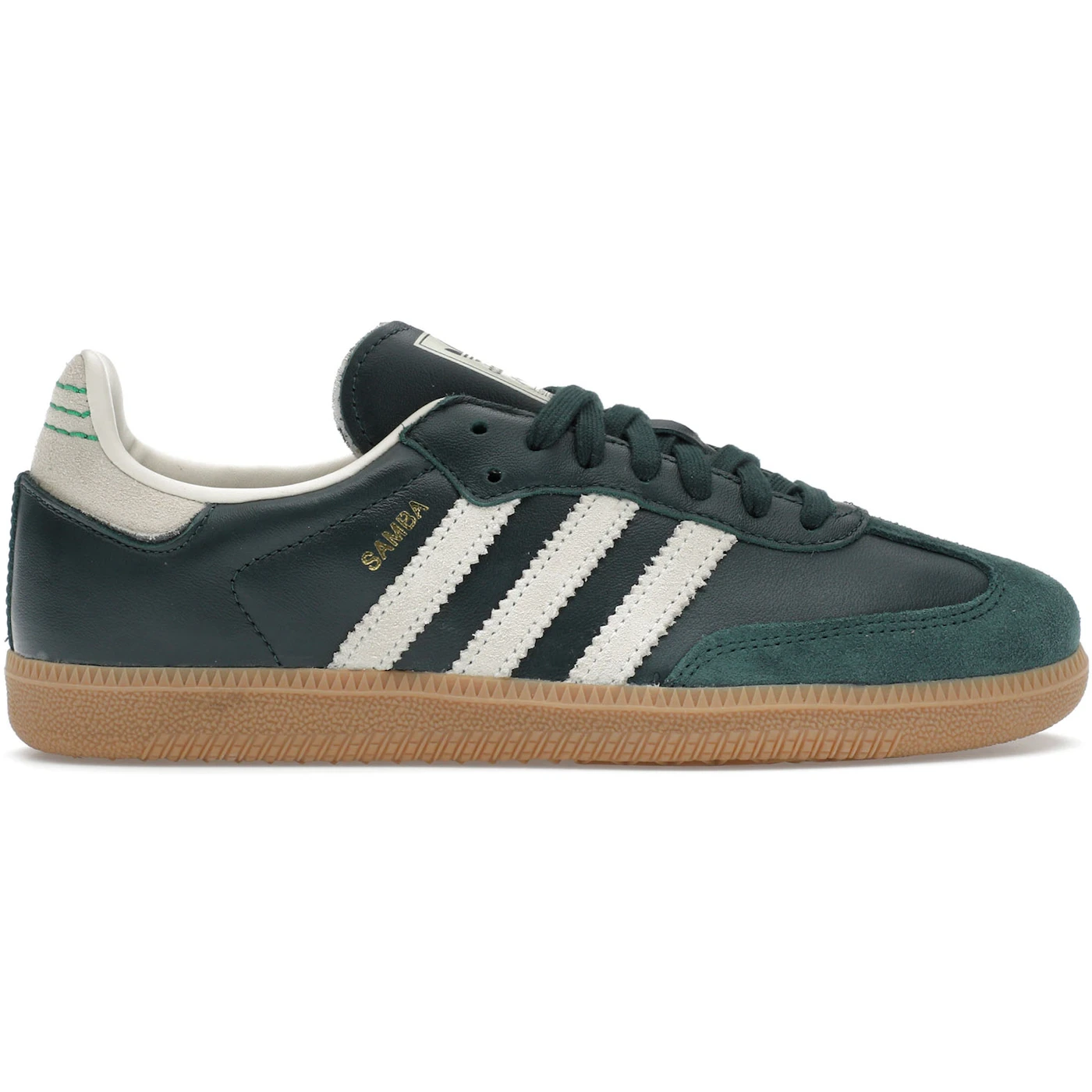 adidas Samba OG Shadow Green Cream White Gold Metallic 2 adidas Samba OG Shadow Green Cream White Gold Metallic 1