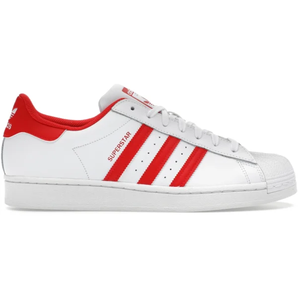 adidas Superstar Cloud White Vivid Red