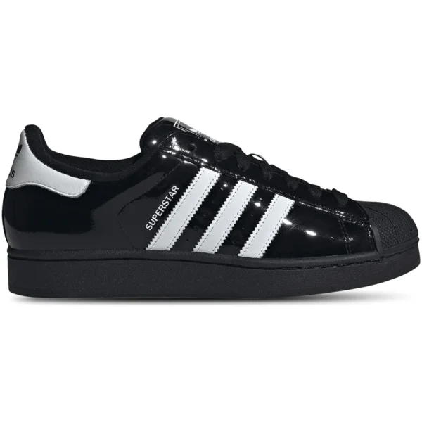 adidas Superstar II Black White Patent Leather