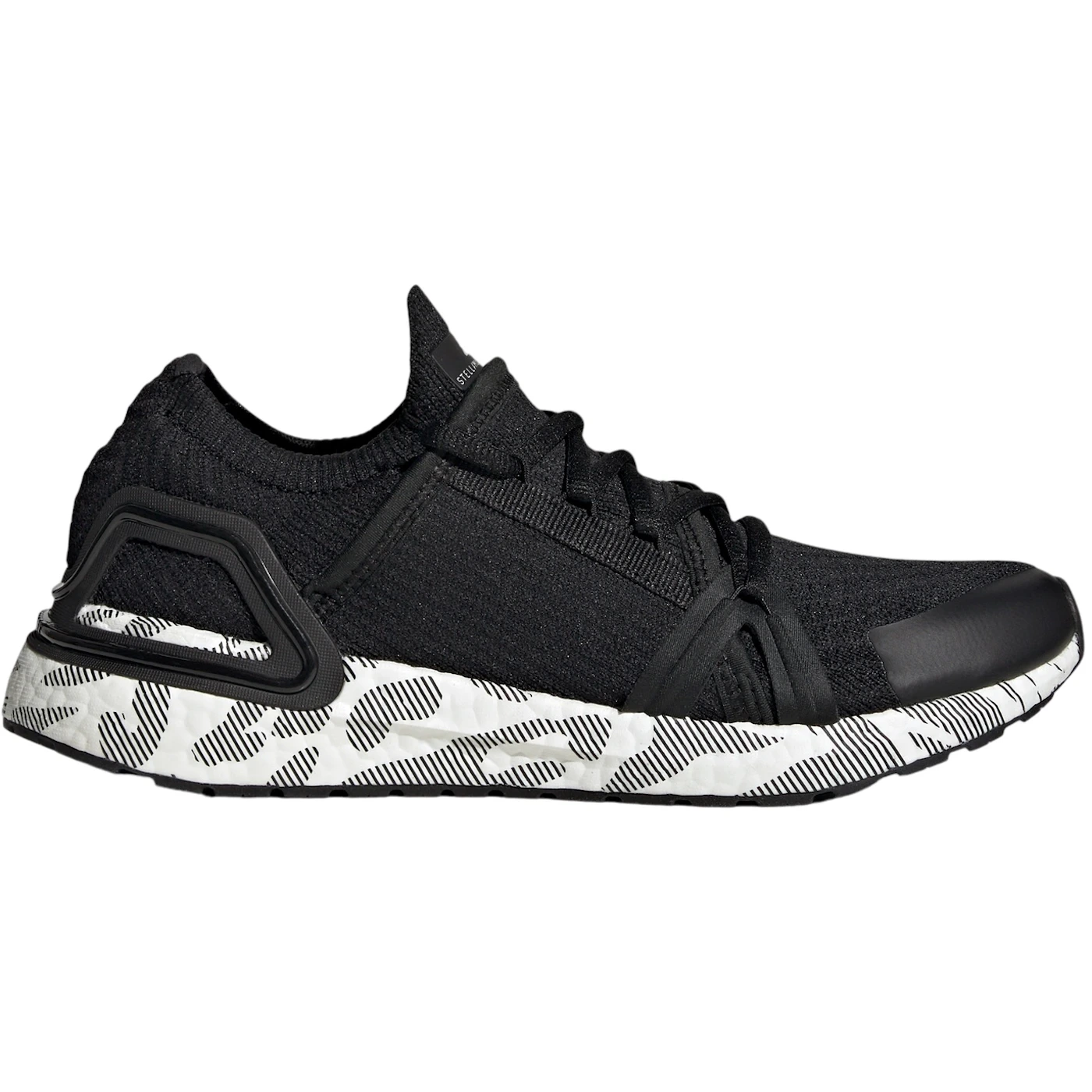adidas Ultra Boost 20 By Stella Mccartney Core Black Cloud White (Women's) 2 adidas Ultra Boost 20 By Stella Mccartney Core Black Cloud White Womens 1