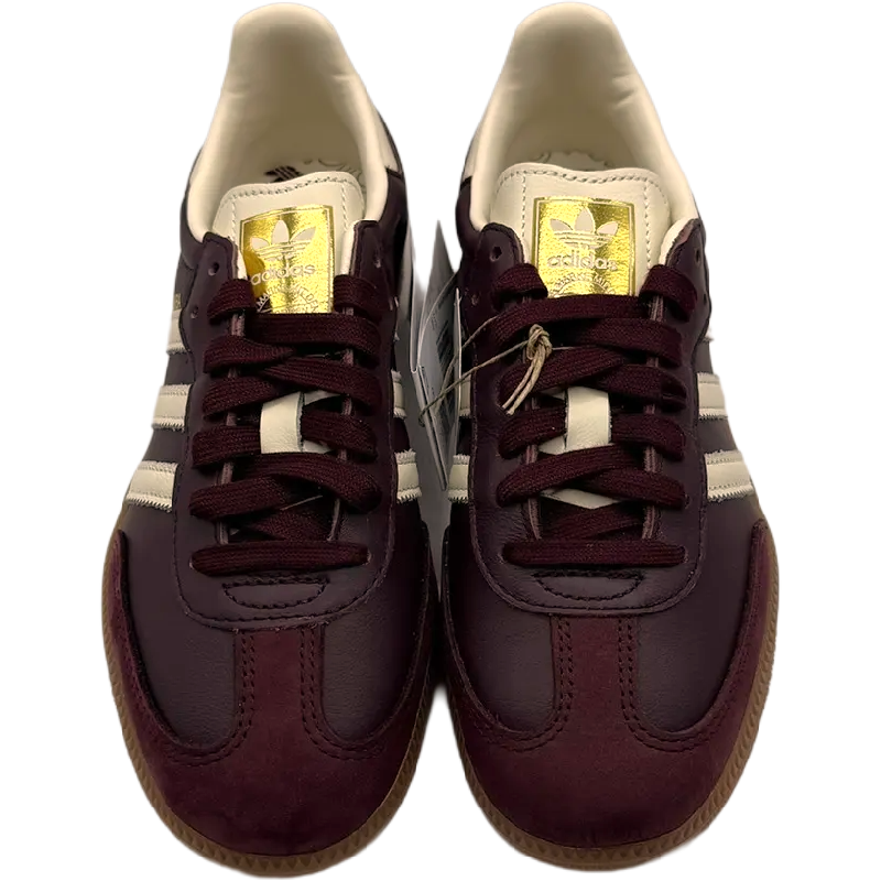 adidas Samba OG Maroon Gold Metallic (Women's) 5 adidas Samba OG Maroon Gold Metallic (Women's)