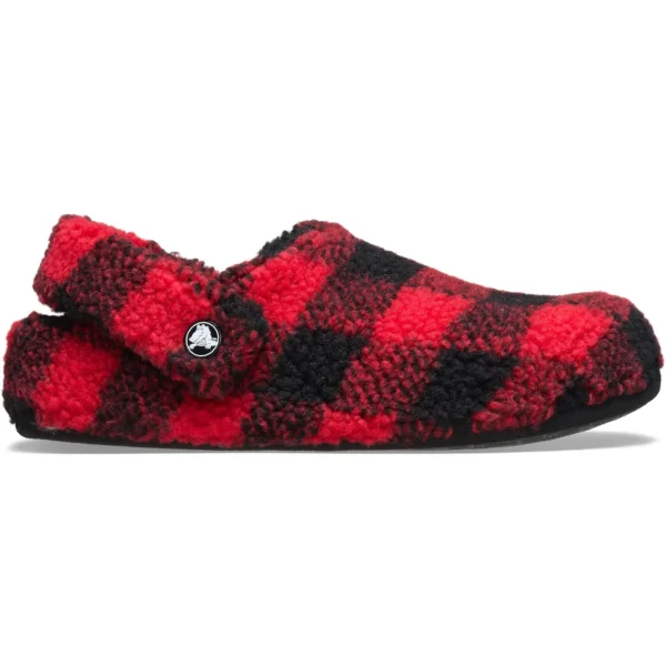 Crocs Classic Cozzzy Slipper Buffalo Check Red