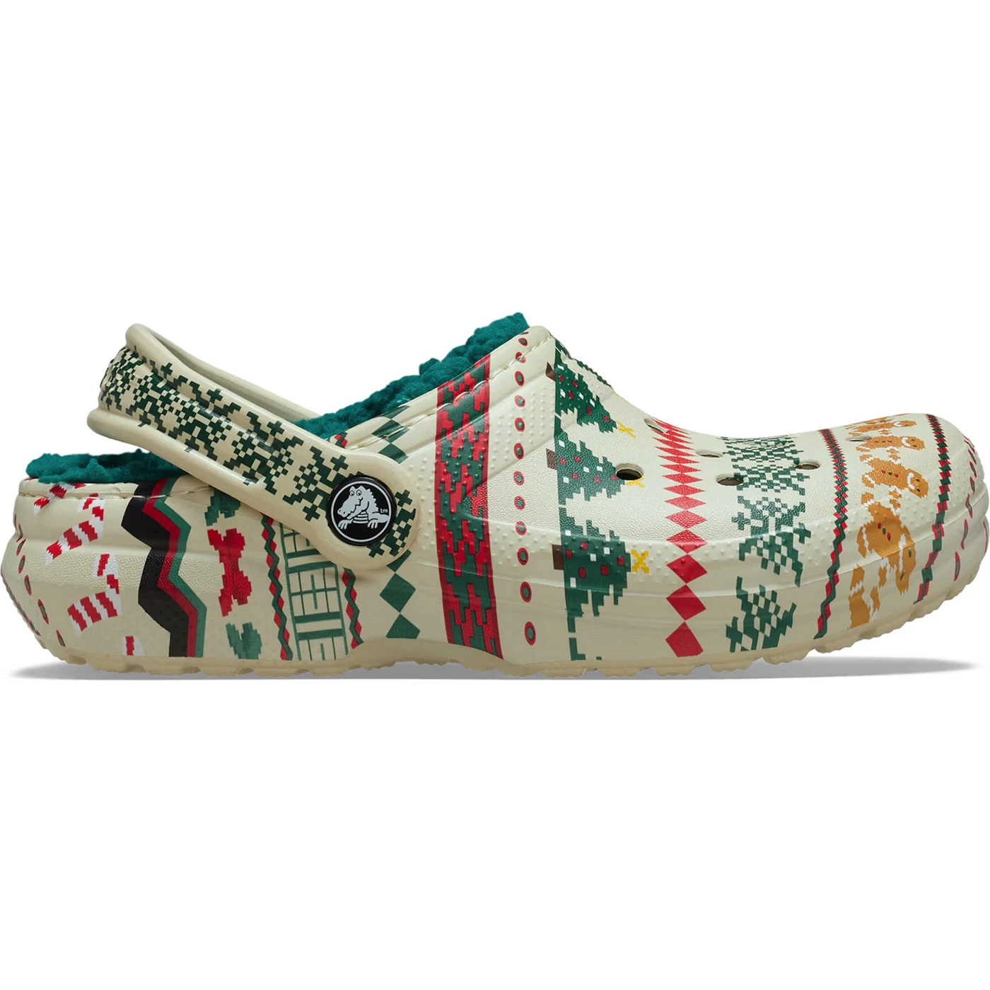 Crocs Classic Lined Clog Fair Isle Bone 2 Crocs Classic Lined Clog Fair Isle Bone 1