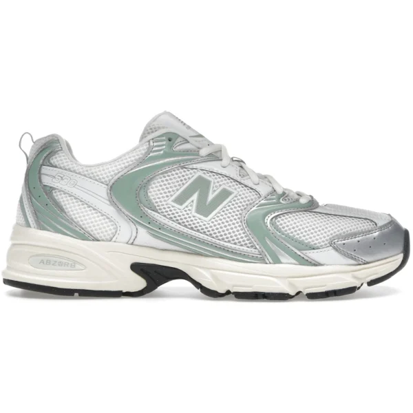 New Balance 530 Silver Metallic Mosaic Green
