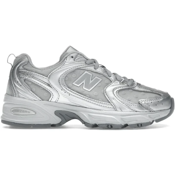 New Balance 530 Silver Metallic Raincloud Polka Dots