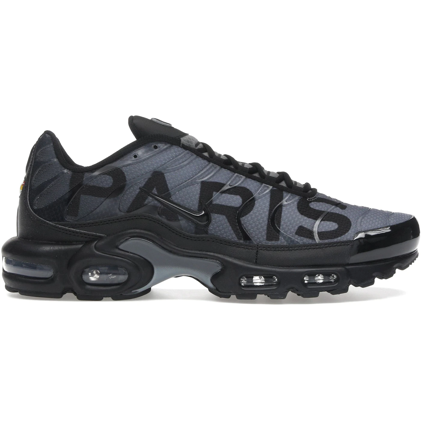 Nike Air Max Plus PSG Paris Saint-Germain Black Particle Grey 2 Nike Air Max Plus PSG Paris Saint Germain Black Particle Grey 1