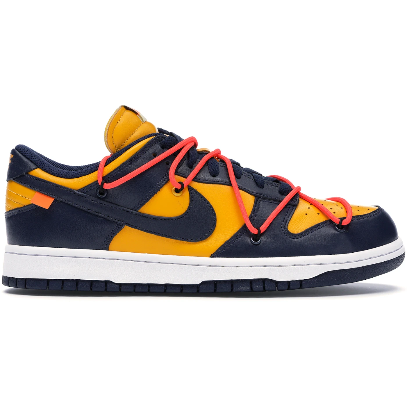 Nike Dunk Low Off-White University Gold 2 Nike Dunk Low Off White University Gold 1