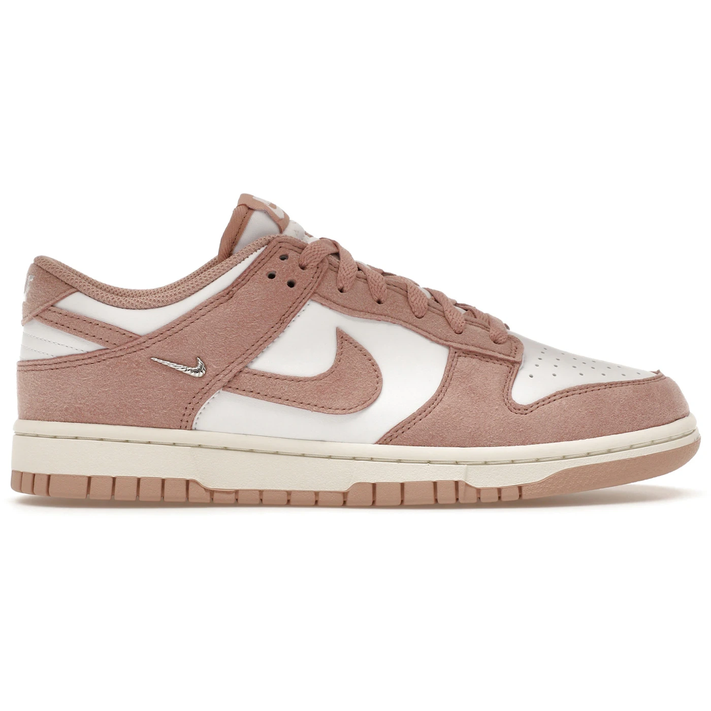 Nike Dunk Low Rose Whisper Gold Mini Swoosh (Women's) 2 Nike Dunk Low Rose Whisper Gold Mini Swoosh Womens 1