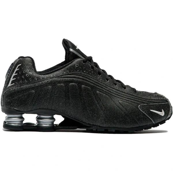 Nike Shox R4 Black Distressed Leather