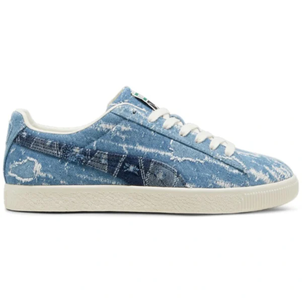 Puma Clyde Faded Denim Frosted Ivory