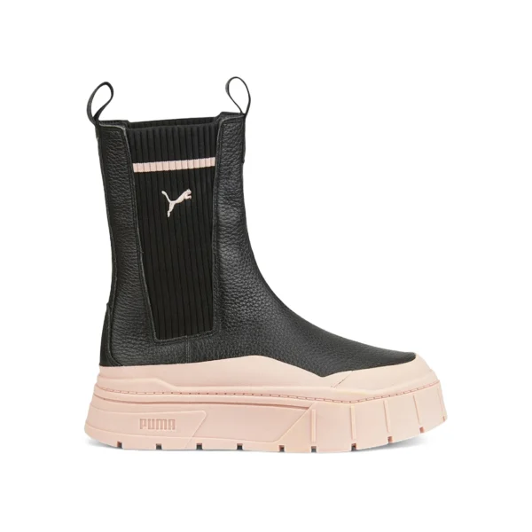 Puma Mayze Stack Chelsea Boot Black Rose Quartz (Women’s)