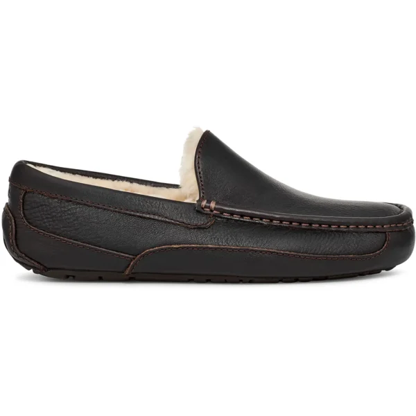 UGG Ascot Leather Slipper Dark Spice