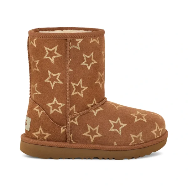 UGG Classic II Iridescent Stars Boot Chestnut Gold Iridescent (Kids)