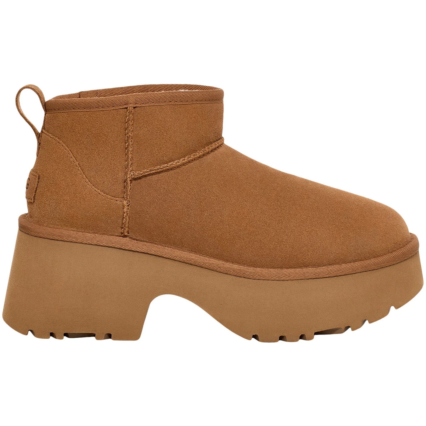 UGG Classic Ultra Mini New Heights Boot Chestnut (Women's) 1 UGG Classic Ultra Mini New Heights Boot Chestnut Womens 1