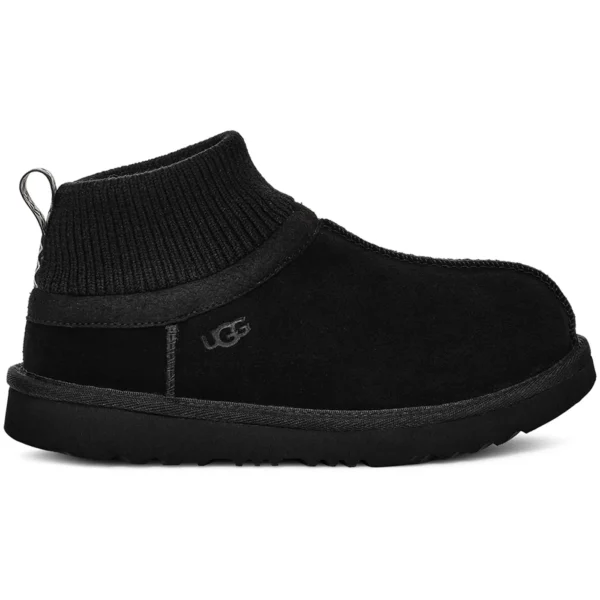 UGG Classic Ultra Stretch Cuff Slipper Black (Kids)