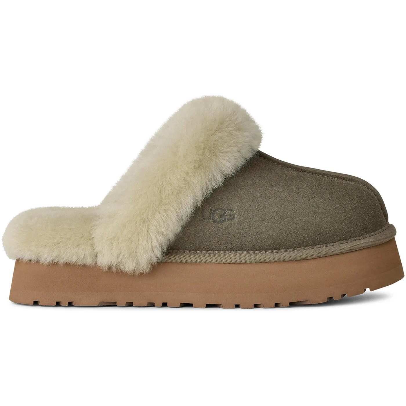 UGG Disquette Slipper Moss Green Muted Brass (Women's) 2 UGG Disquette Slipper Moss Green Muted Brass Womens 1