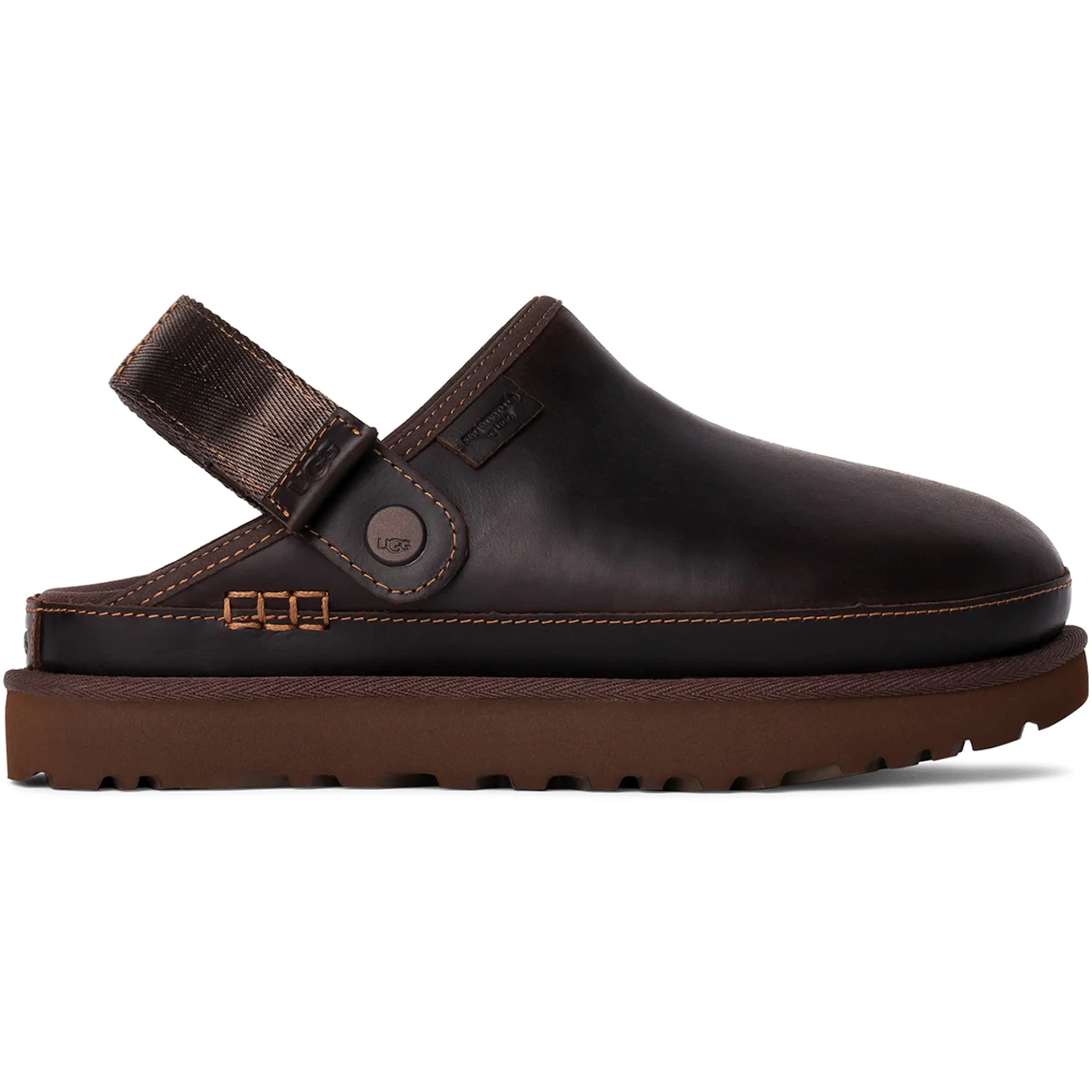 UGG Goldenstar Clog Leather Regen Ironwood (Women's) 1 UGG Goldenstar Clog Leather Regen Ironwood Womens 1