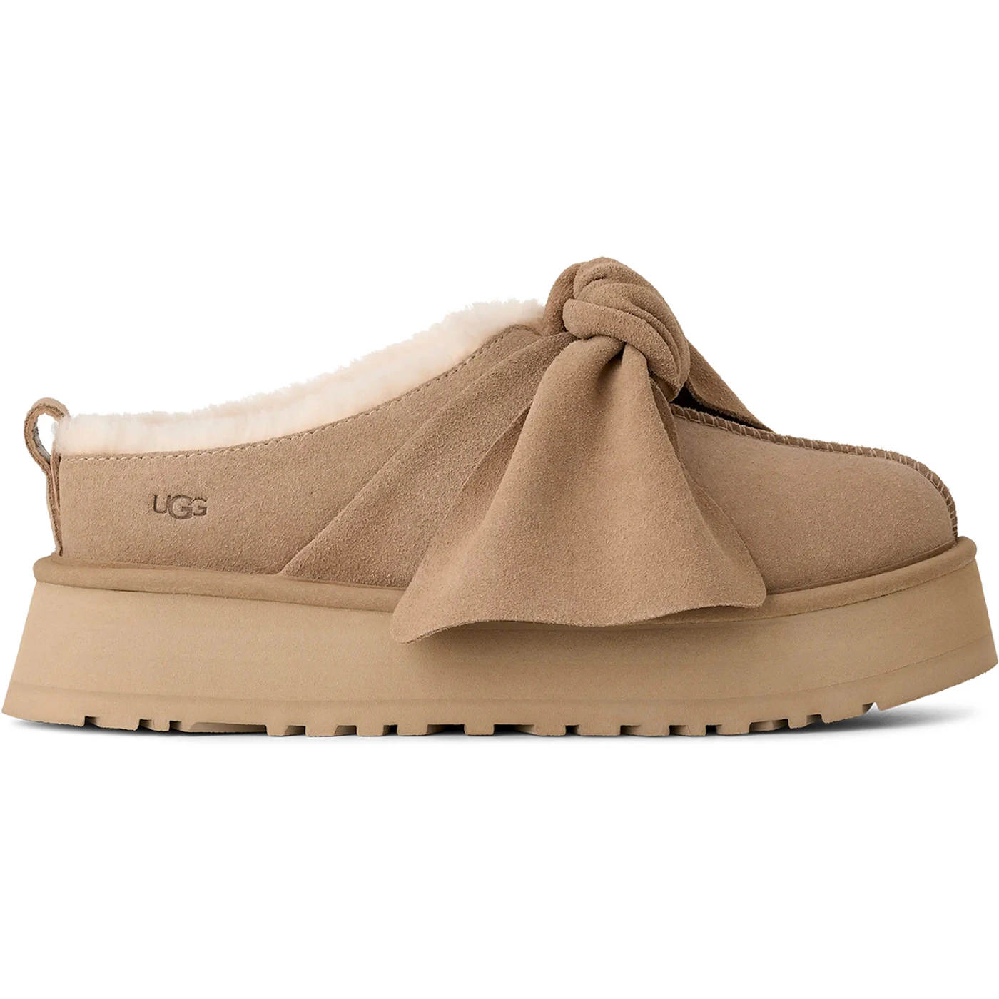 UGG Platform Slip-On Bow Slipper Sand (Women's) 3 UGG Platform Slip-On Bow Slipper Sand (Women's)
