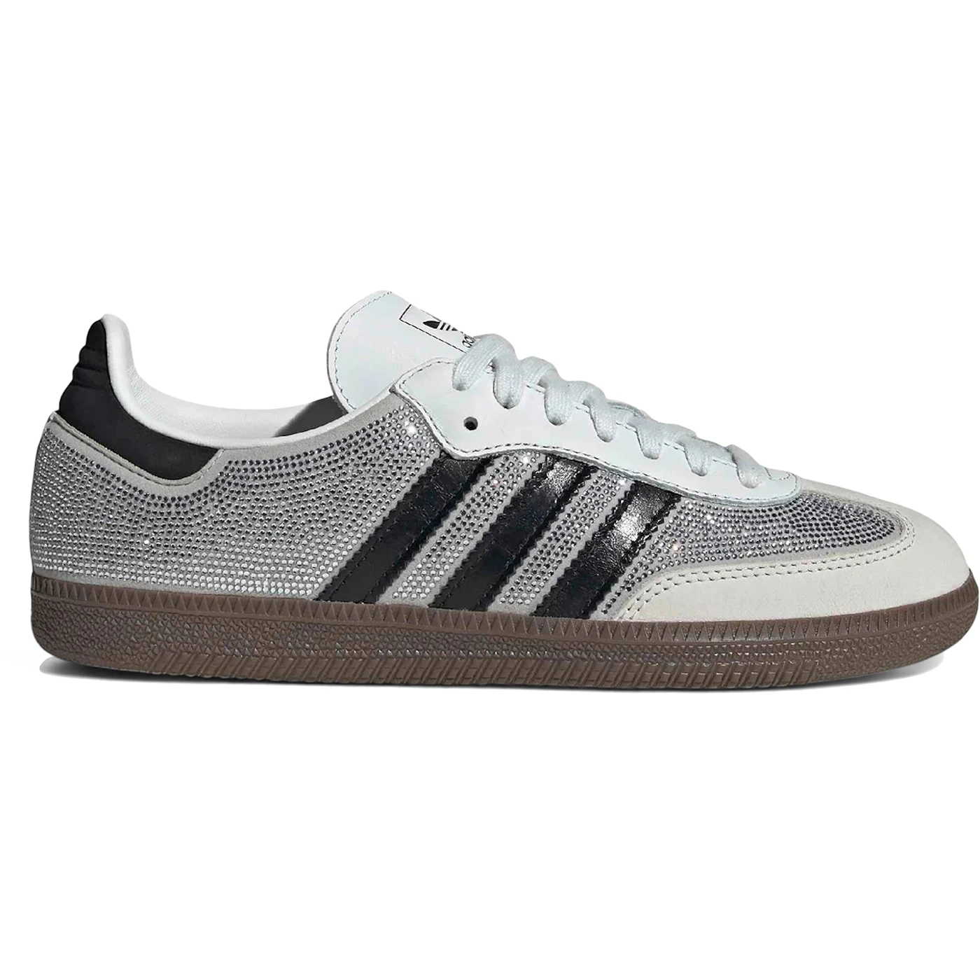 adidas Samba OG Rhinestone Crystal White Silver (Women's) 2 adidas Samba OG Rhinestone Crystal White Silver Womens 1