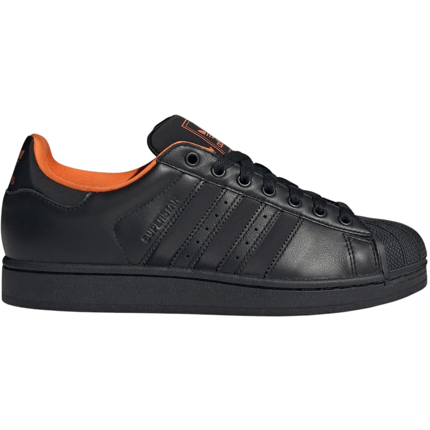 adidas Superstar II Core Black Orange 1 adidas Superstar II Core Black Orange 1