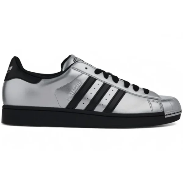 adidas Superstar II Metallic Silver Black Silver Toe