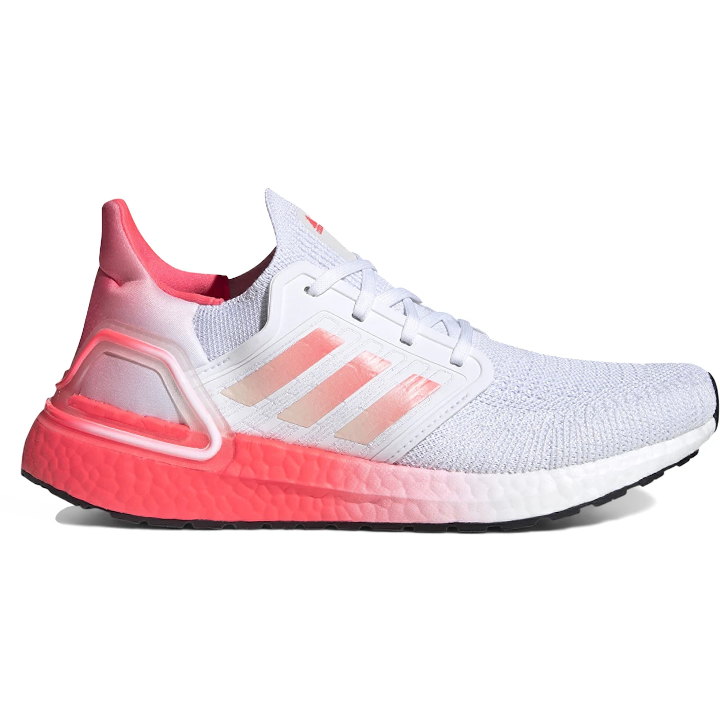 adidas Ultra Boost 20 White Signal Pink (Women's) 2 adidas Ultra Boost 20 White Signal Pink Womens 1