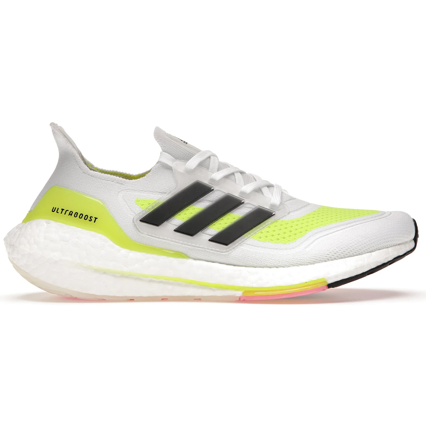 adidas Ultra Boost 21 White Solar Yellow 2 adidas Ultra Boost 21 White Solar Yellow 1